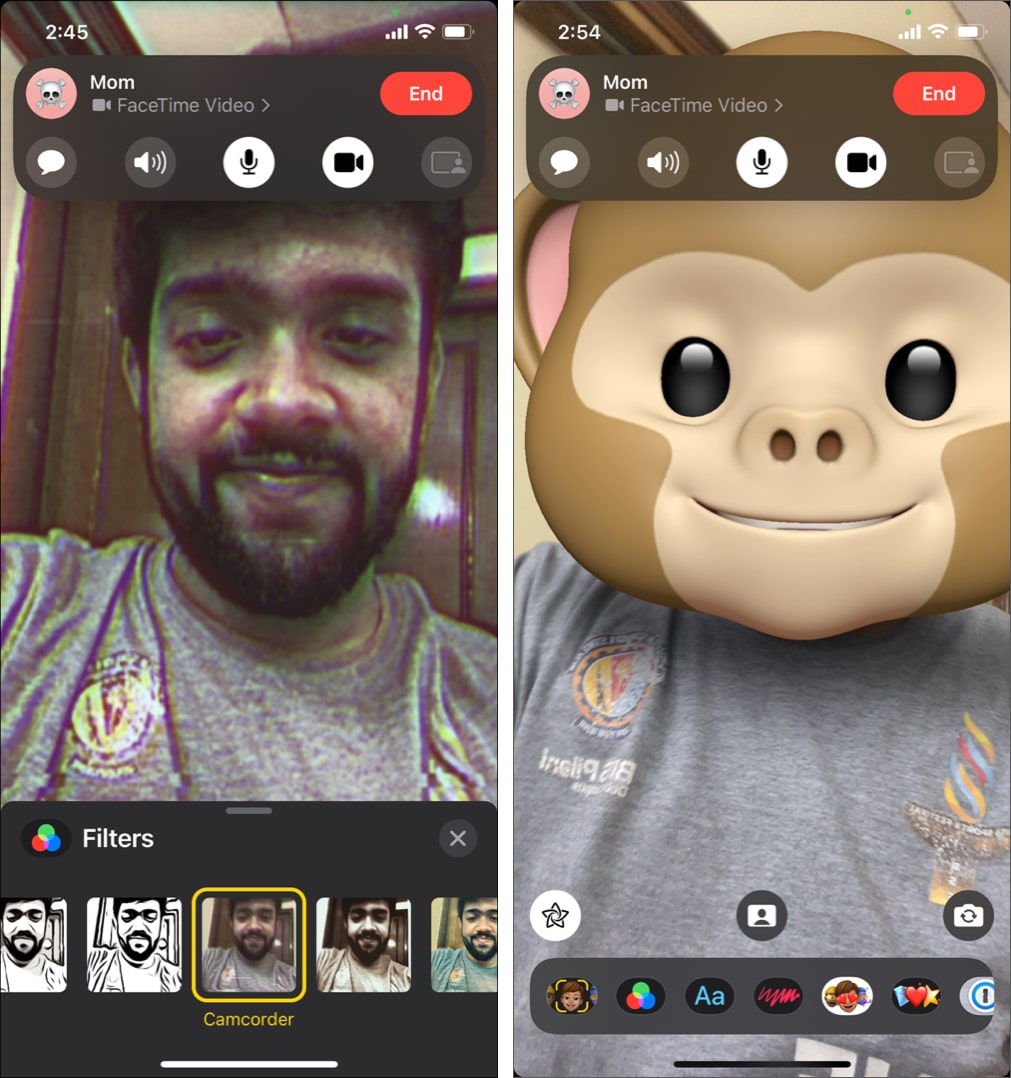 Use effects in FaceTime on iPhone