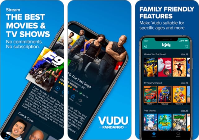 Vudu YouTube alternative app for iPhone