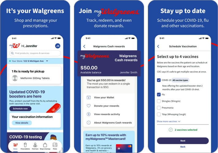 Walgreens app that support Apple Pay