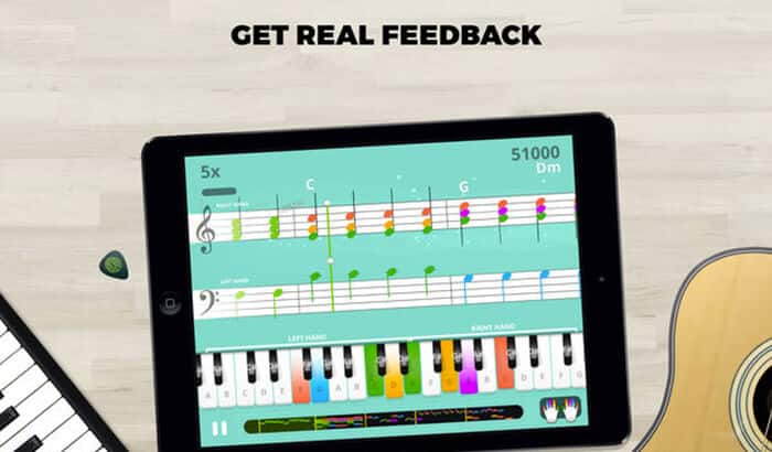 Yousician Guitar, Piano and Bass Learning iPhone and iPad App Screenshot