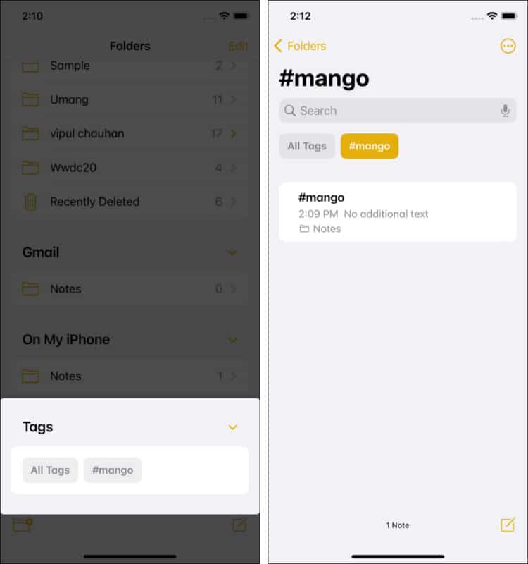 See all tags in notes app in ios 15 750x800 1 See all tags in Notes app in iOS 15
