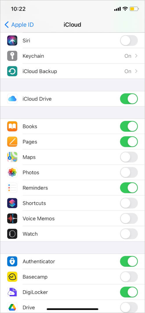 Use iCloud Drive on iPhone and iPad