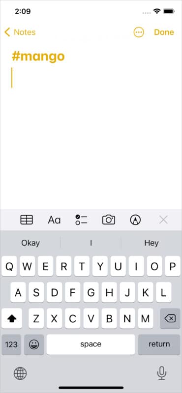 Use tags in the iOS 15 Notes app