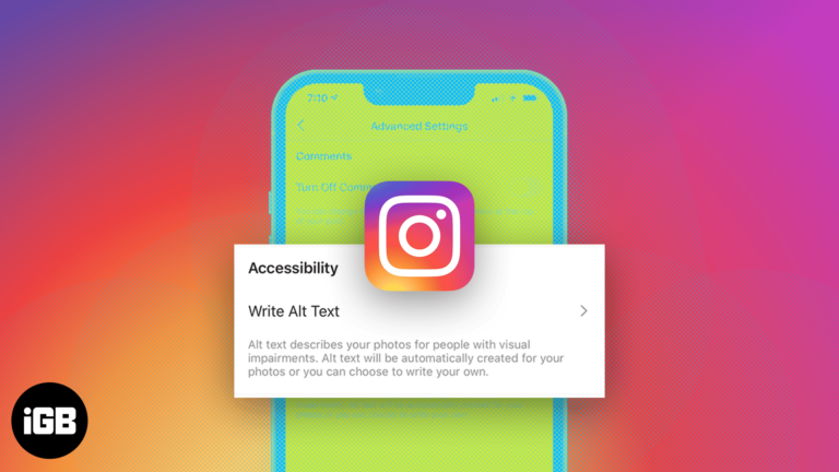 How to add alt text to Instagram posts on iPhone: 2 Ways