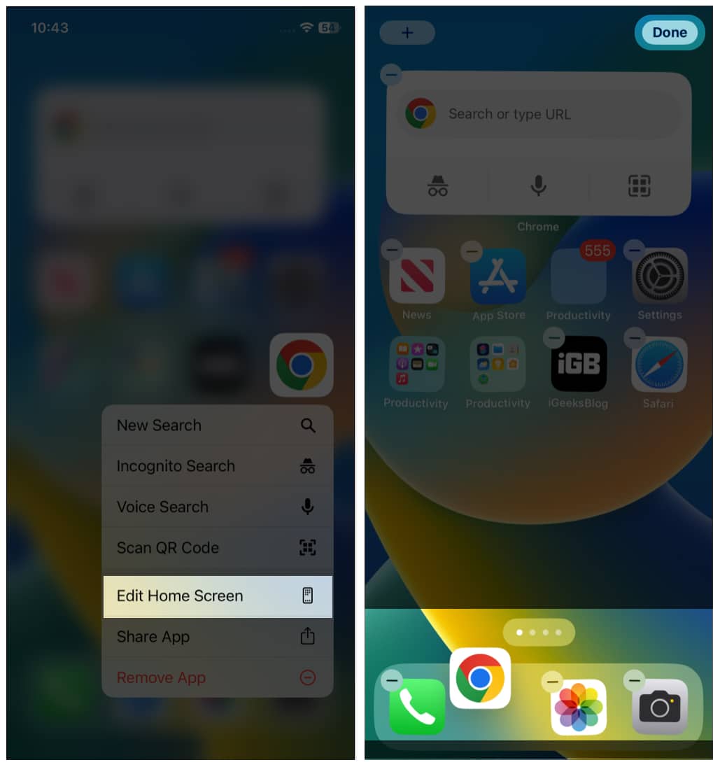 Add Chrome to your iPhone dock