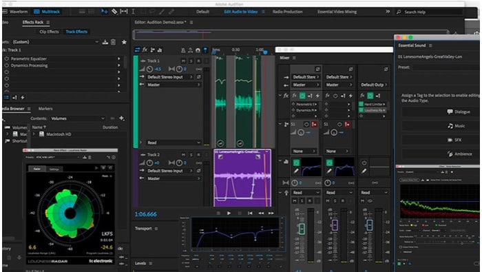 Best audio editing software for Mac in 2024 Adobe Audition audio Screenshot