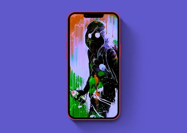 Dark mode graffiti iPhone wallpaper