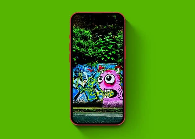 Digital graffiti backgrounds wallpaper for iPhone