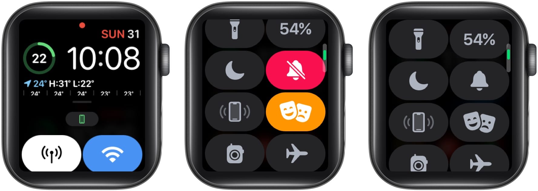 Disable Theater Mode on Apple Watch