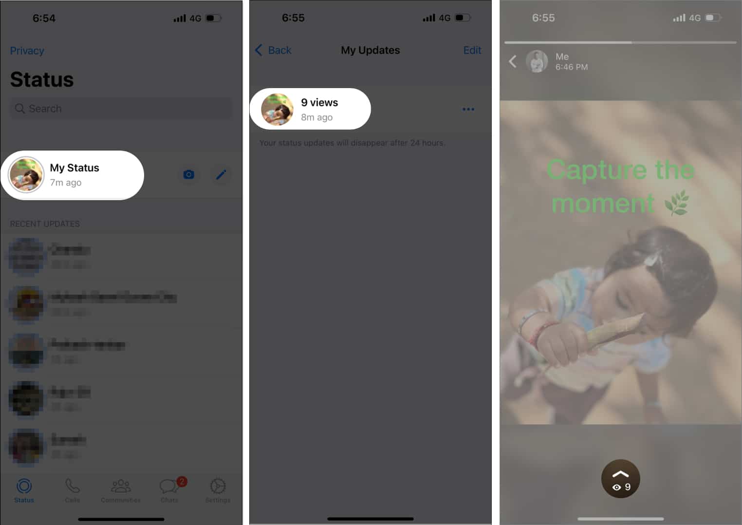 Find out views of your status on WhatsApp from iPhone