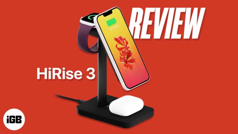 HiRise 3 wireless charging stand: 3-in-1 Apple charger