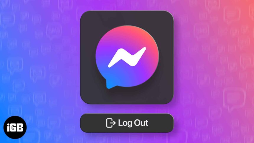 how to sign out from facebook messenger on ipad