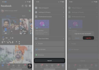 How to Log Out of Facebook Messenger on iPhone and iPad? – iGeeksBlog