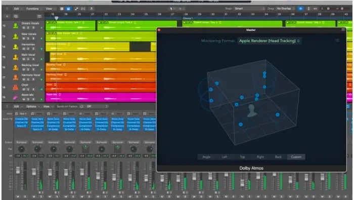 Logic pro audio editing software screenshot 1