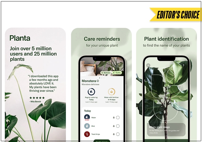 Planta Complete Plant Care iPhone App Screenshot