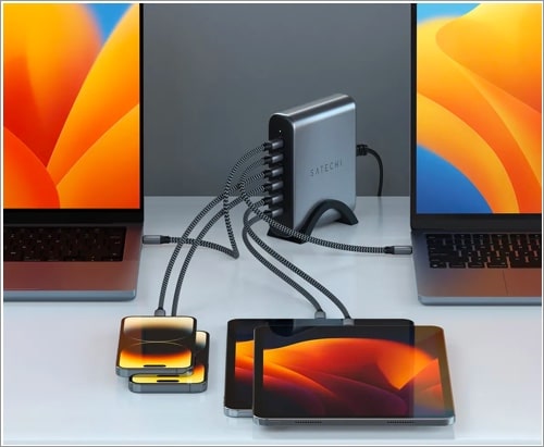 Satechi 200W USB PD 3.1 GaN charger for iPhone, iPad, Mac