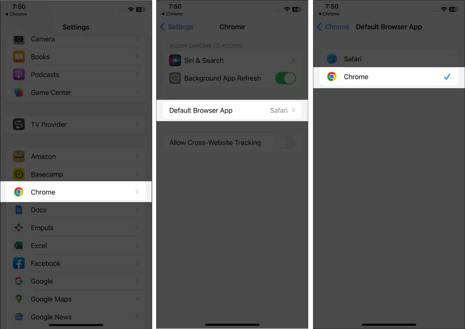 How to change default browser on iPhone and iPad Set Chrome as default browser on iPhone