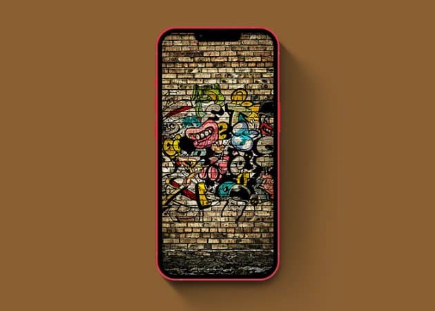 Street wall graffiti iphone wallpaper 630x450 1