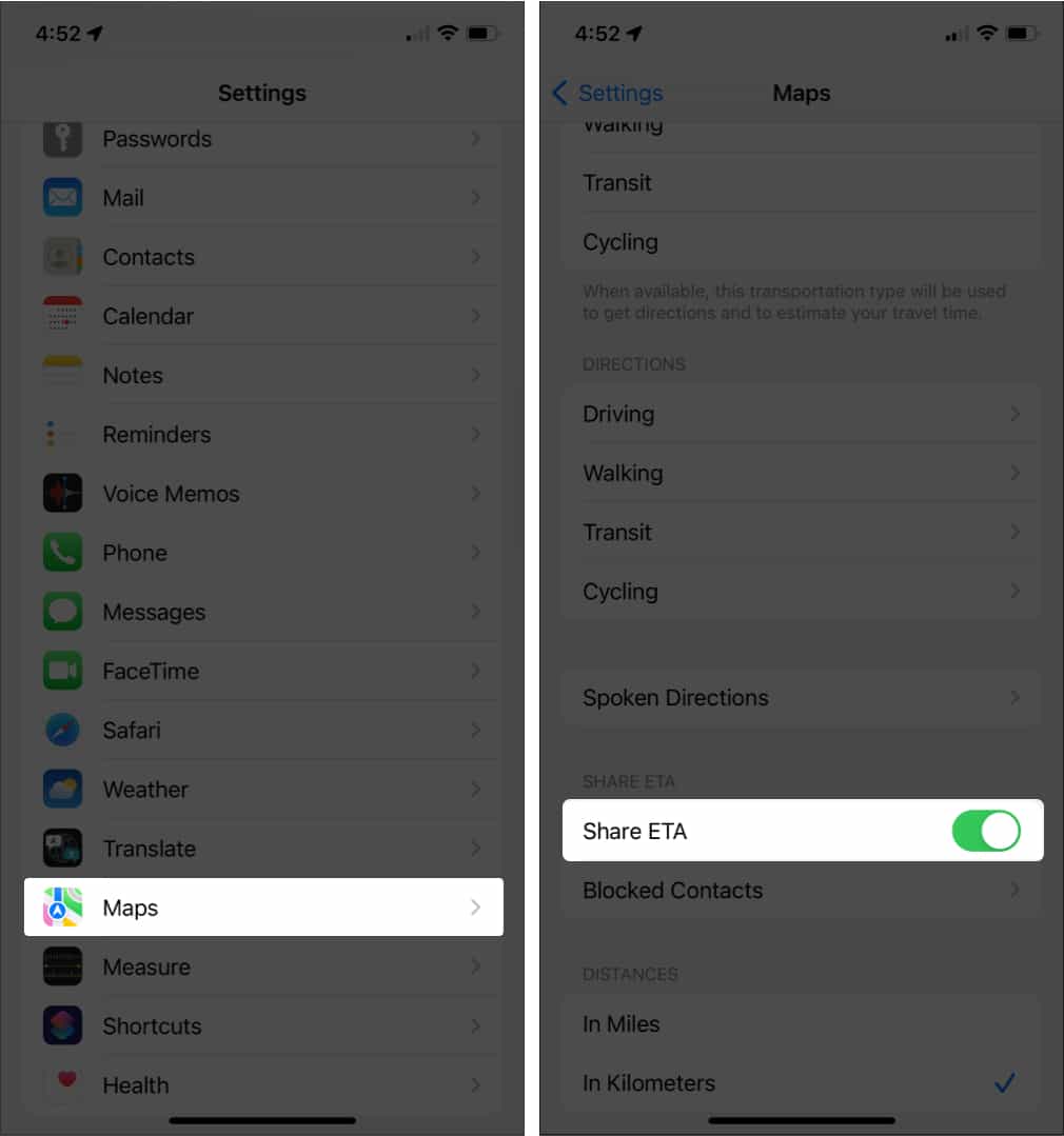20 Best Apple Maps Tips and Tricks for iPhone Users on iOS 26 – iGeeksBlog Toggle share eta on in apple maps on iphone