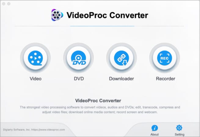 VideoProc Converter apps for Mac