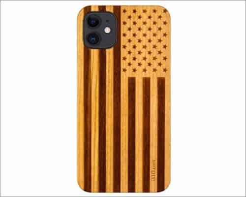 iATO Wooden Case for iPhone 12 Mini and 12 Pro Max