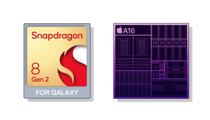 Chipsets Samsung Galaxy S23 Ultra vs. iPhone 14 Pro Max