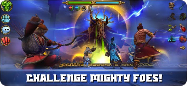 celtic heroes 3d mmo multiplayer role playing iphone and ipad game screenshot