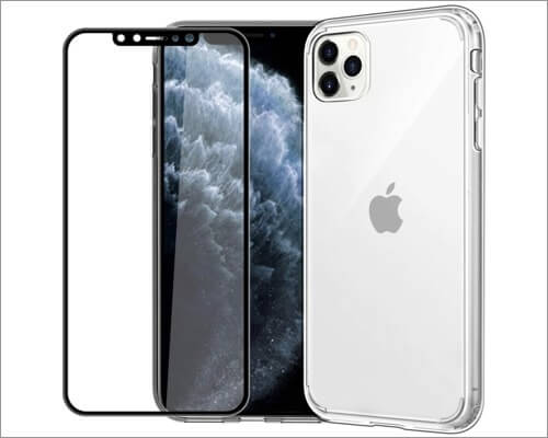 Easyacc clear case with screen protector for iphone 11 pro max