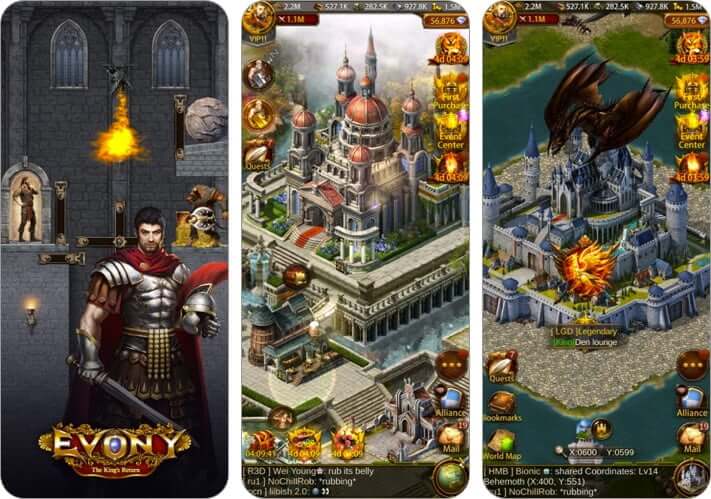 evony multiplayer role playing iphone and ipad game screenshot