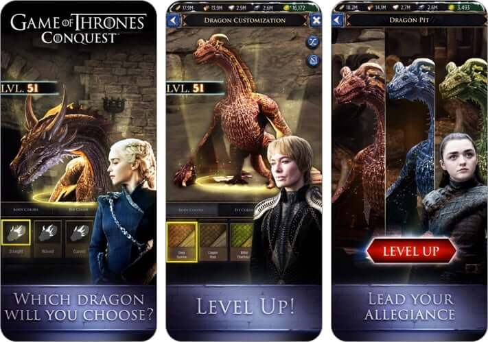 game of thrones conquest multiplayer role playing iphone and ipad game screenshot
