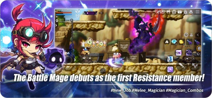 maplestory m fantasy mmorpg multiplayer role playing iphone and ipad game screenshot