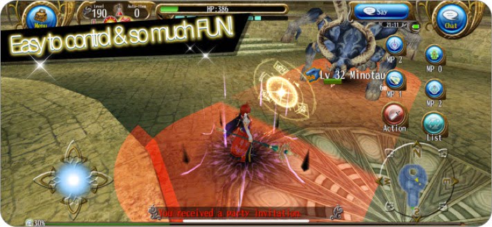 toram online multiplayer role playing iphone and ipad game screenshot