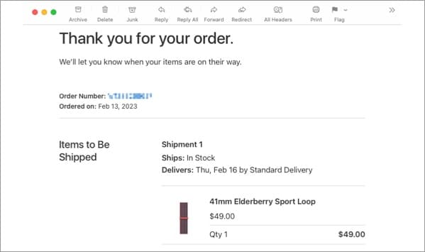 track order with shipment