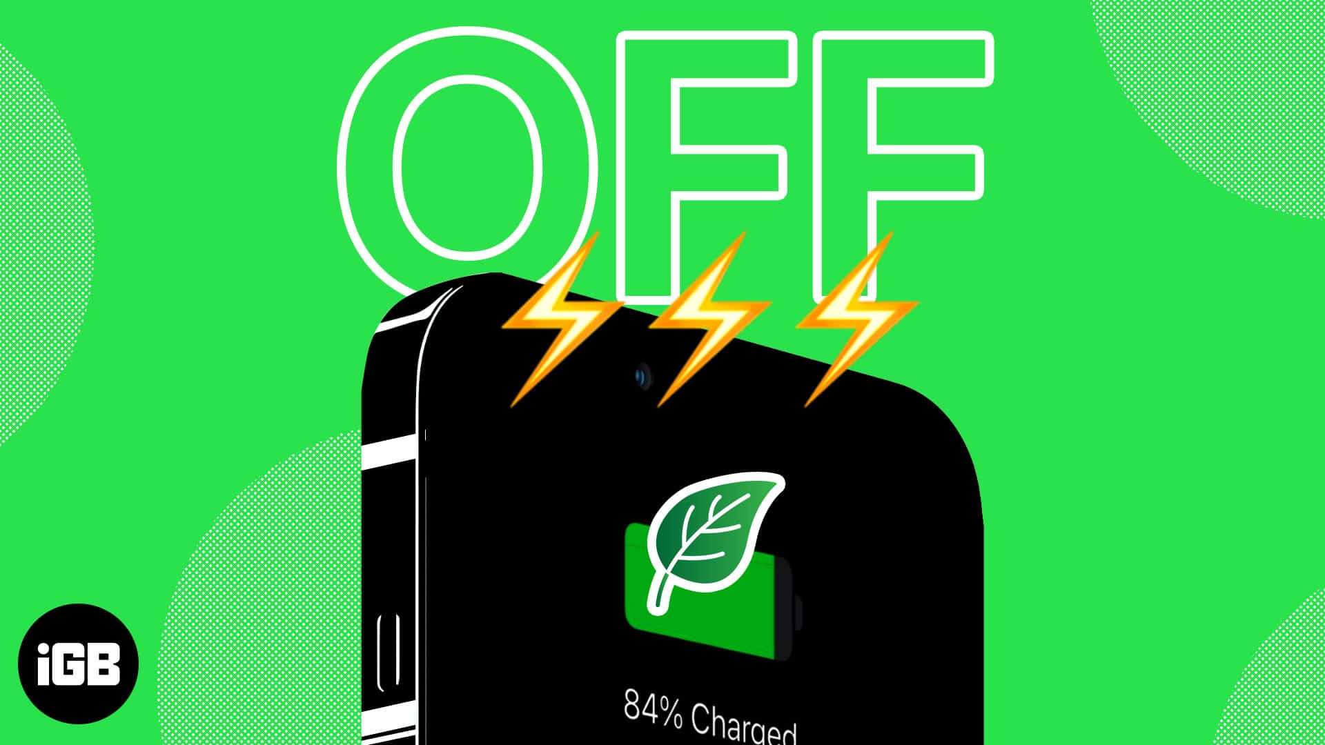Clean energy charging on iphone