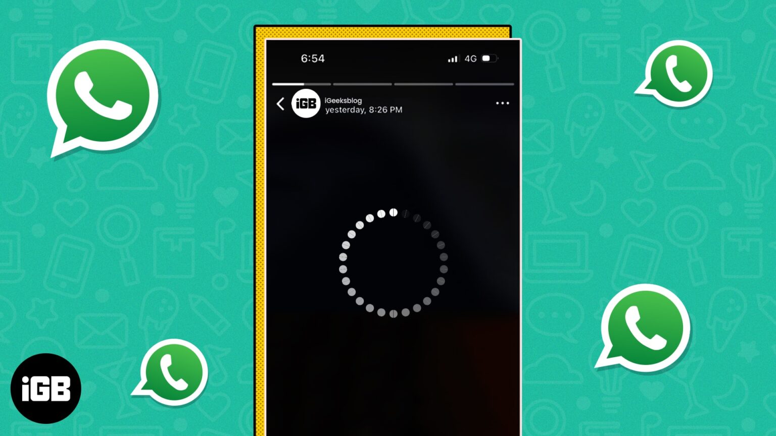  A screenshot of a WhatsApp status that is not showing, with a message that says "This status update is not available. It might have been deleted or the privacy settings have been changed." The search query is "WhatsApp status not showing issue caused by thirdparty apps".