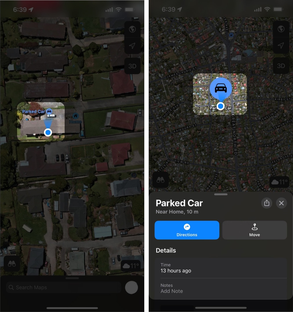How to find your parked car location on iPhone