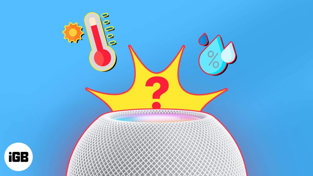 How to use the apple homepods temperature and humidity sensors