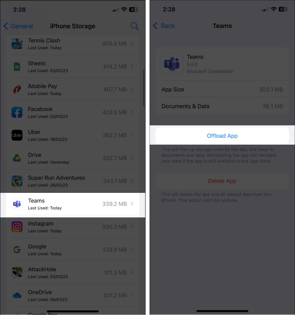 Muat turun apl Pasukan pada iPhone