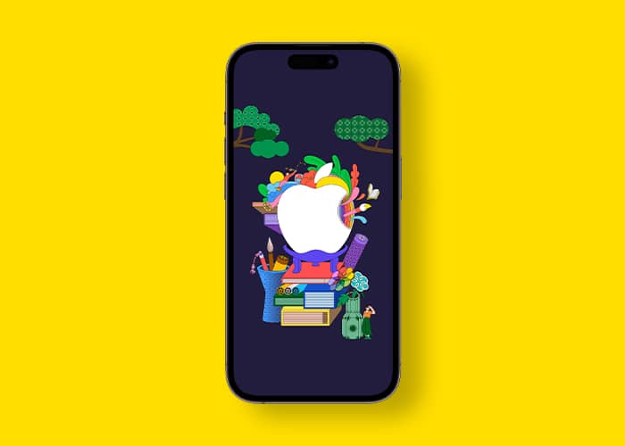 Apple myeongdong store iphone wallpaper