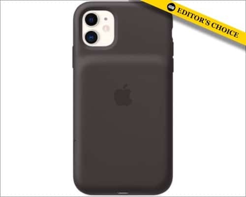 Apple iPhone 11 black battery case with Wireless Charging 