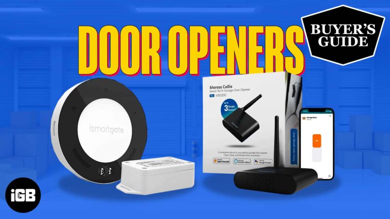 Best HomeKit garage door opener