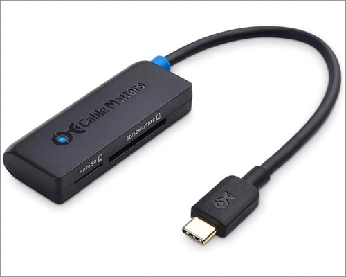 Cable Matters Dual Slot USB C Card Reader