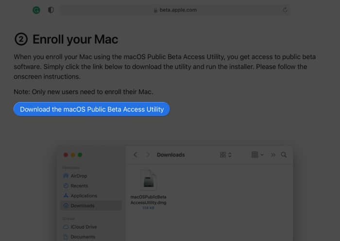 Download macOS Monterey public beta 2 profile