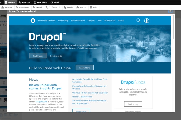 Drupal website design software