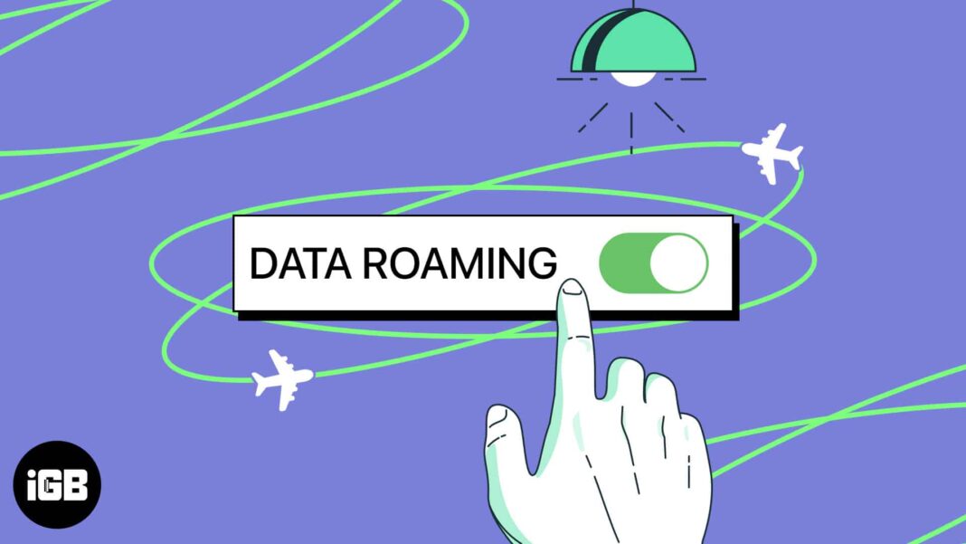 How to turn on data roaming on iPhone
