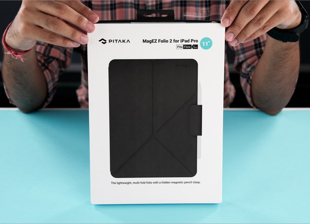 PITAKA MagEZ Folio 2 case Multiangle viewing on iPad Pro PITAKA MagEZ Folio 2 for iPad Pro