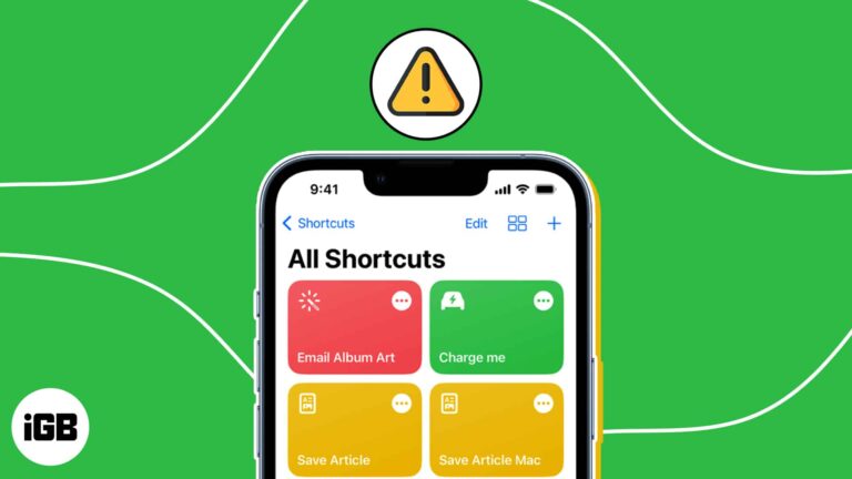 Shortcuts not working on iphone