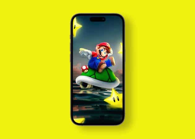 Super Mario Bros 4K wallpaper for iPhone