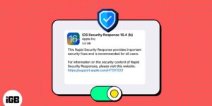 What is apple rapid security response update and how to enable it