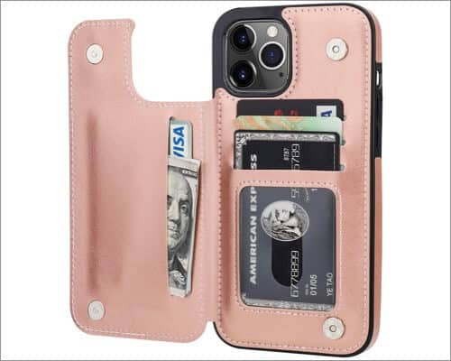 ONETOP Wallet Case with Kickstand for iPhone 12 Mini and 12 Pro Max